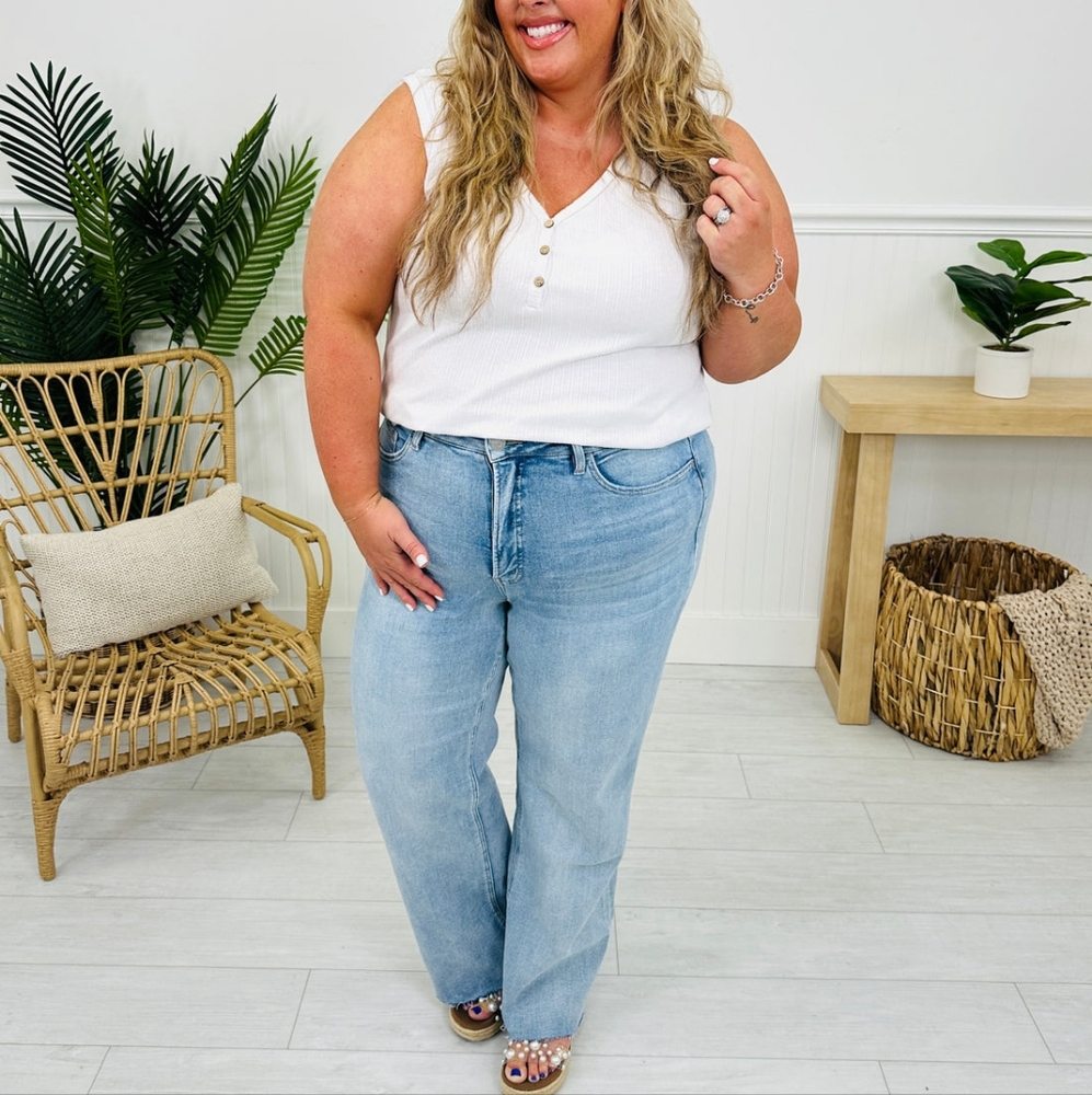 Judy Blue Slim Wide Leg Tummy Control Jeans